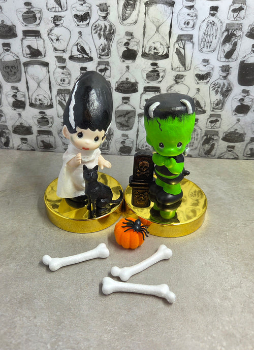 Altered Figurines "Frankenstein's Monster and Bride"