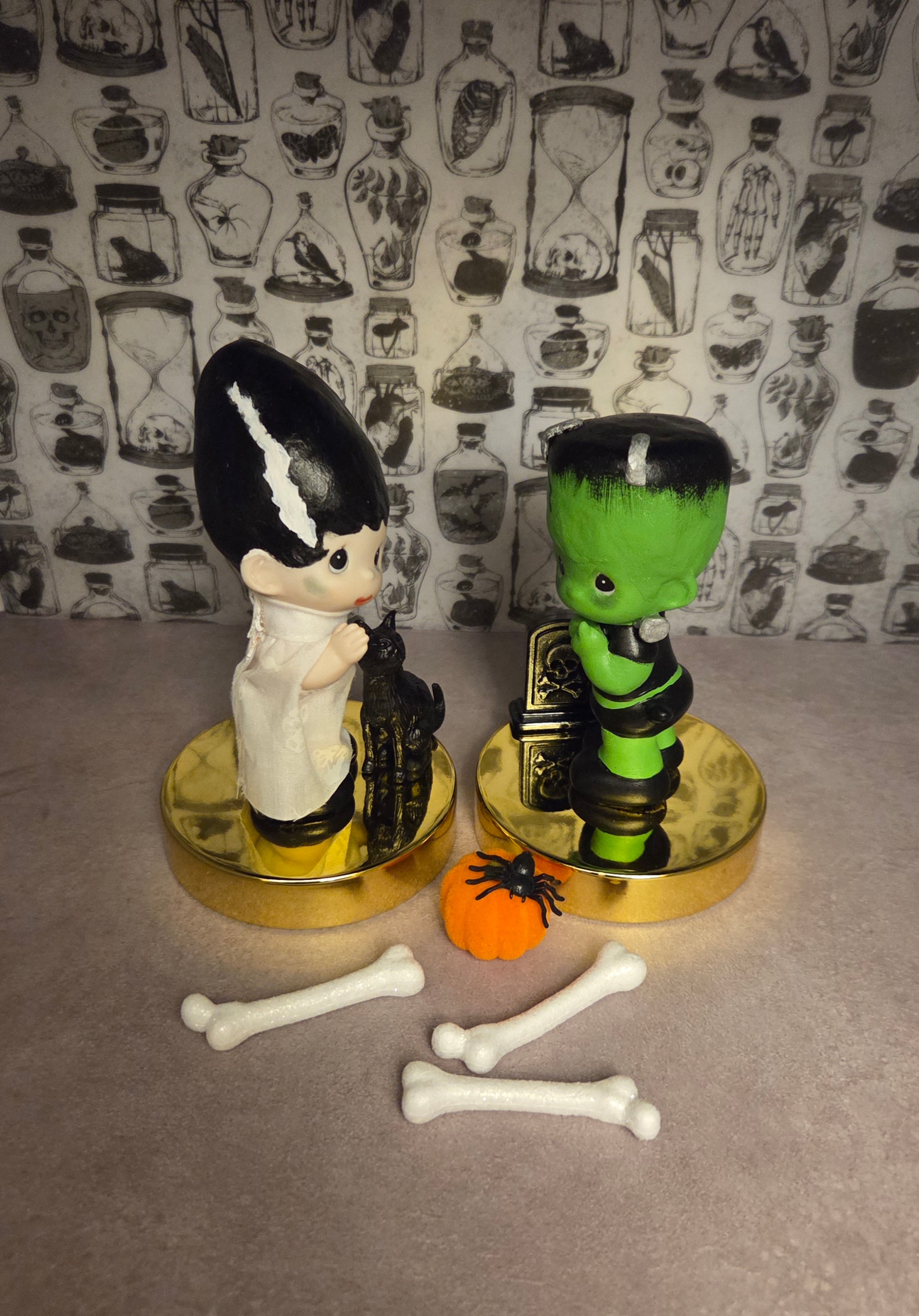 Altered Figurines Frankenstein's Monster and Bride