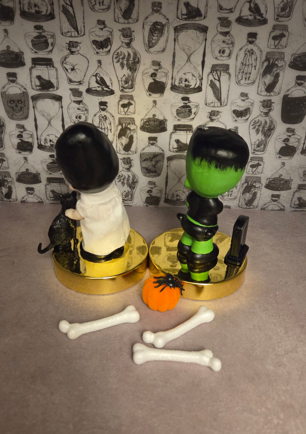 Altered Figurines "Frankenstein's Monster and Bride"