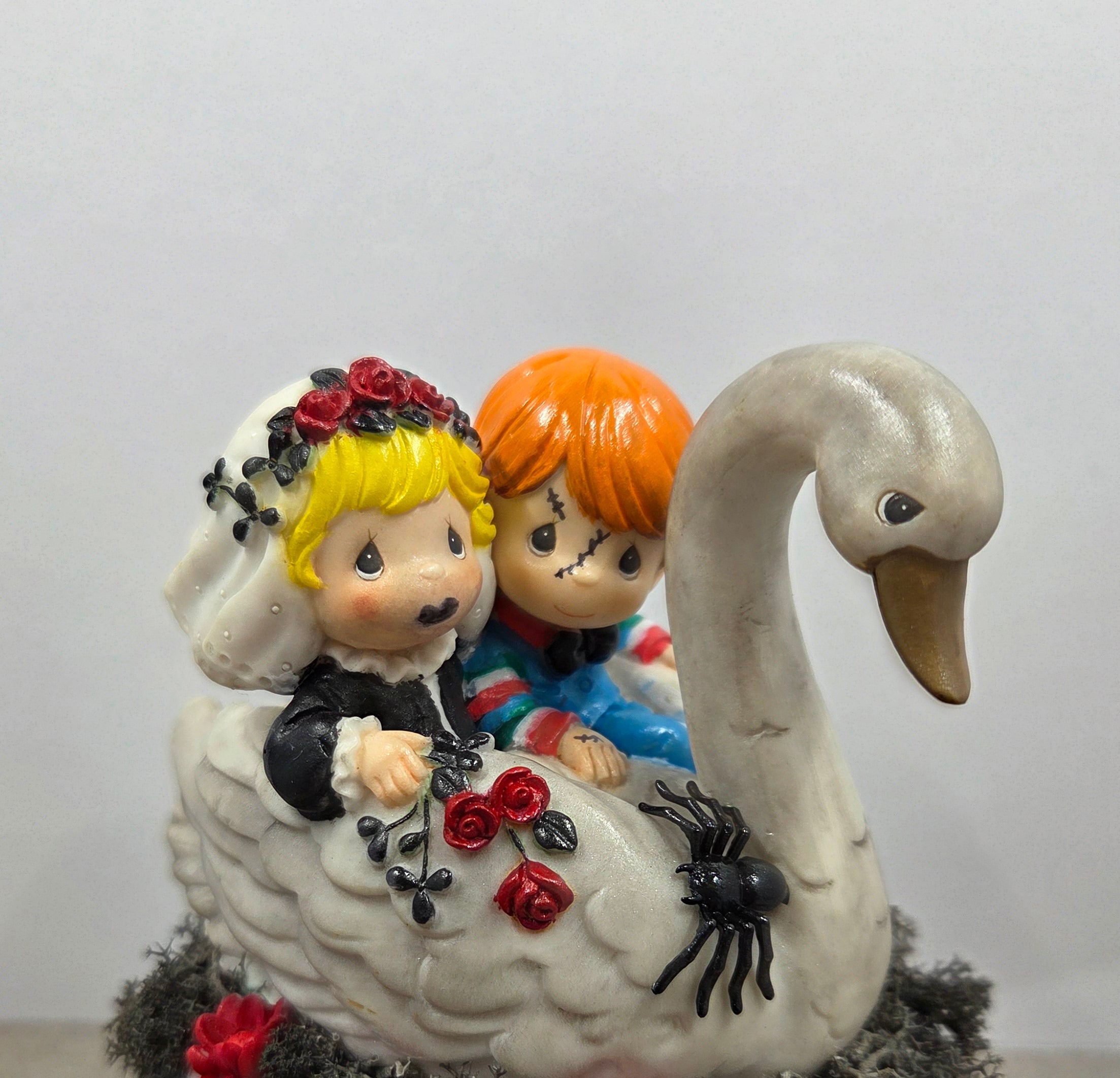 Altered Figurines "Chucky and Tiffany's Wedding Day"