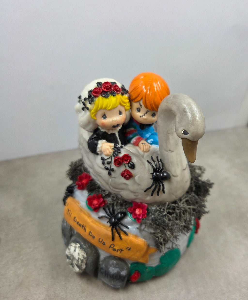 Altered Figurines "Chucky and Tiffany's Wedding Day"